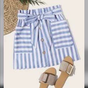 blue and white striped skirt ($10 with bundle)